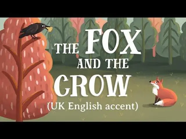 The Fox and the Crow (UK English  TheFableCottage.com)